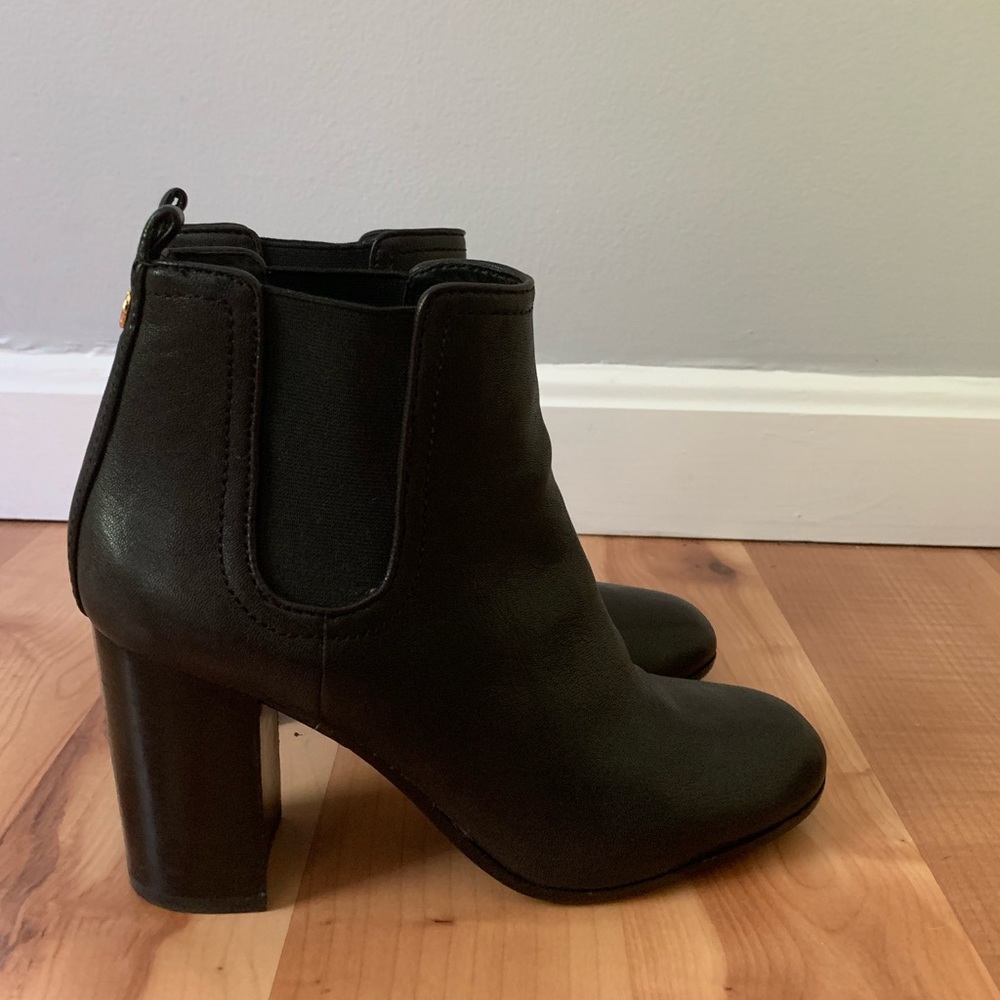 Tory Burch Marguax Leather Black Booties